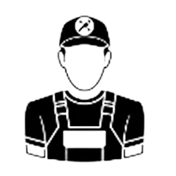 icône représentant un technicien plombier